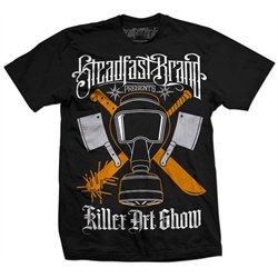 Killer Art Gasmask by Palehorse Design Chris Parks Men's Tattoo Shirt