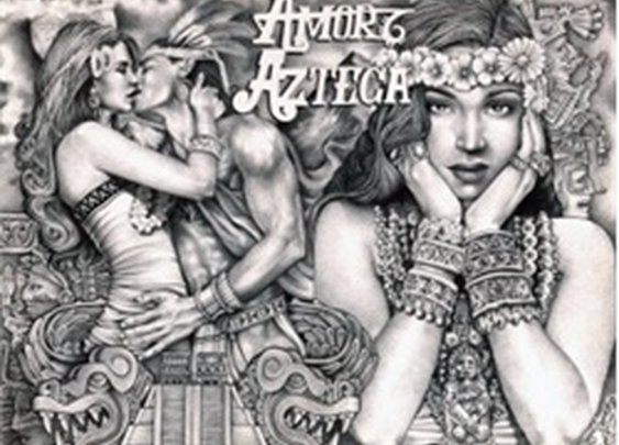 Amor Azteca by Mouse Lopez Lowbrow Artwork Canvas Art Print