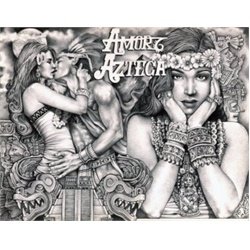 Amor Azteca by Mouse Lopez Lowbrow Artwork Canvas Art Print