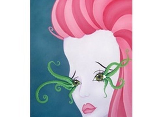 Blu by Elaina Soto Unusual Company Lowbrow Artwork Canvas Art Print