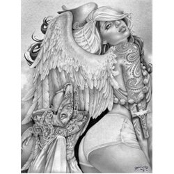 Angel Girl by Mouse Lopez Lowbrow Artwork Canvas Art Print