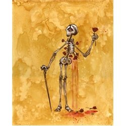 A Rose for the Pretty Lady by David Lozeau Day of the Dead Art Print