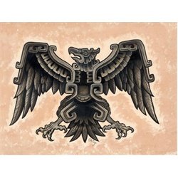 Aztec Eagle by Opie Ortiz Tattoo Art Canvas Print