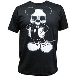 Mikey by Josh Stebbins Mickey Dead Mouse Skull Art Men's Black T Shirt