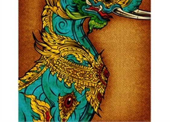 Baku by Palehorse Design Chinese Tattoo Artwork Art Paper Print