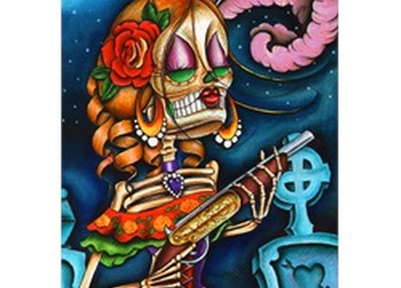 Bonita by Dave Sanchez Tattoo Art Canvas Print