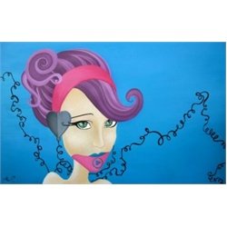 Azure by Elaina Soto Unusual Company Lowbrow Artwork Canvas Art Print