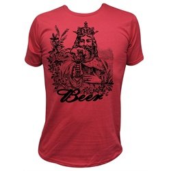 Annex Clothing King and Beer Victorian Style Print Men's T Shirt