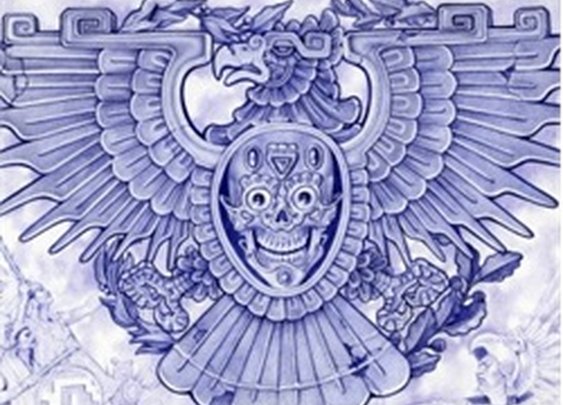 Blue Eagle by Mouse Lopez Lowbrow Artwork Canvas Art Print