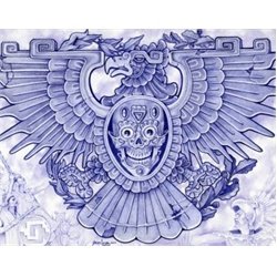 Blue Eagle by Mouse Lopez Lowbrow Artwork Canvas Art Print