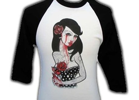 Love by Whitney Lenox Tattoo Baseball T Shirt