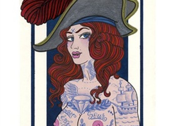 A Pirate's Wife For Me by Rachel Anne Fine Art Waterpaper Print