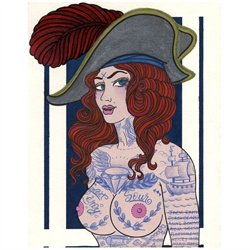 A Pirate's Wife For Me by Rachel Anne Fine Art Waterpaper Print