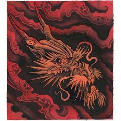 5 Year Dragon by Opie Ortiz Tattoo Art Canvas Print