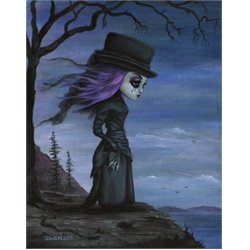 Augustine Lamenting by Dienzo Lowbrow Canvas Art Print