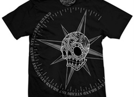 Sugar Skull and Compass by Jime Litwalk Steampunk Tattoo Men’s T Shirt