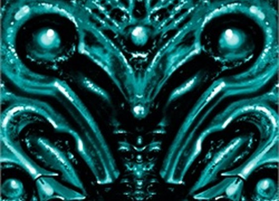 Blue Blood Bio by Roman Bio-Mechanical Tattoo Artwork Art Canvas Print