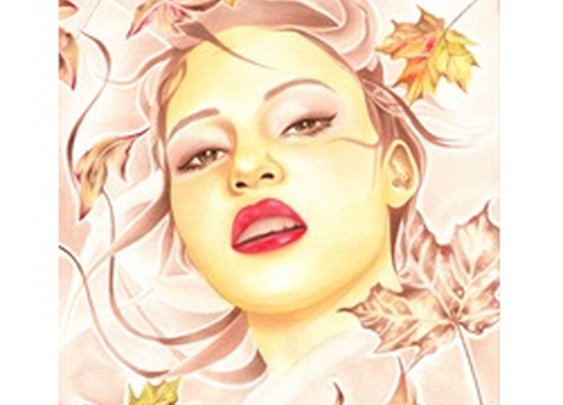 Autumn by Cambria Tattoo Art Canvas Print