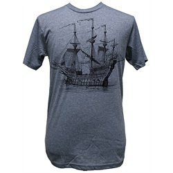 Annex Clothing Galleon Ship Victorian Steampunk Art Print Tee Shirt