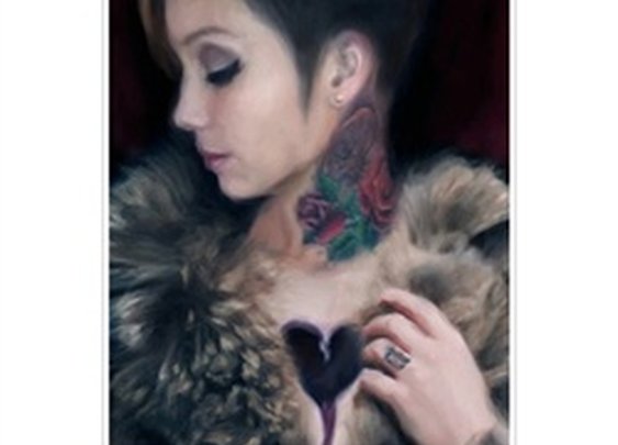 Bleeding Love by Piper Rudich Tattooed Woman Fine Art Print