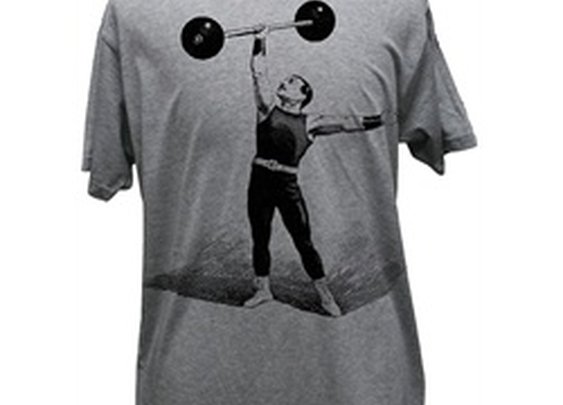 Annex Clothing Strong-Man Body-Builder Victorian Steampunk Print Tee Shirt