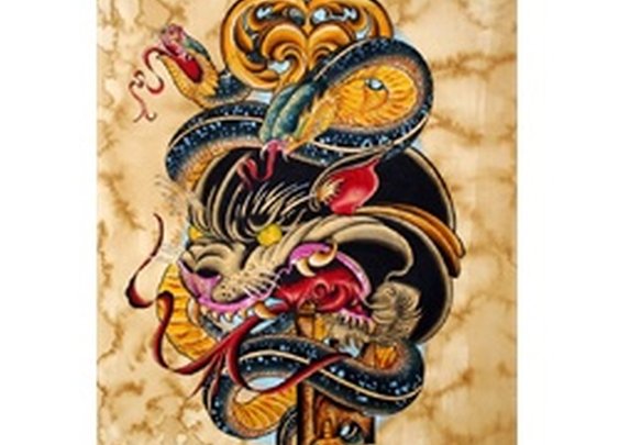 Panther Key by Tomas Archuleta Snake Serpent Canvas Art Giclee Print