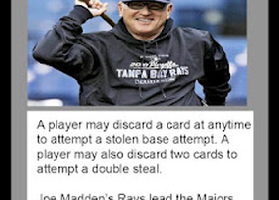 Joe Maddon MLB Showdown Manager Card