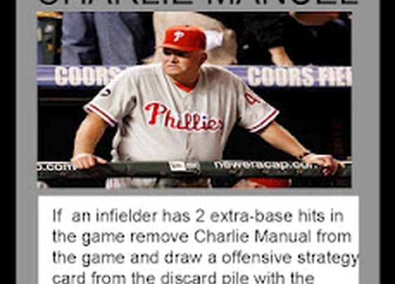 Charlie Manuel Manager Strategy Card