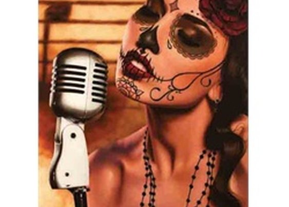 Mi Cancion by Daniel Esparza Latina Singer Tattoo Art Framed Print