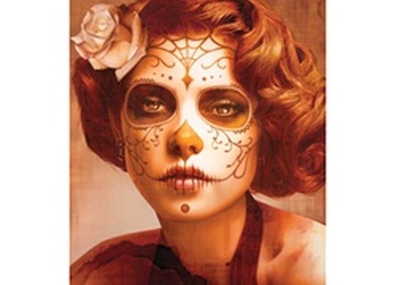 Vendimia Belleza by Daniel Esparza Tattooed Woman Canvas Art Print