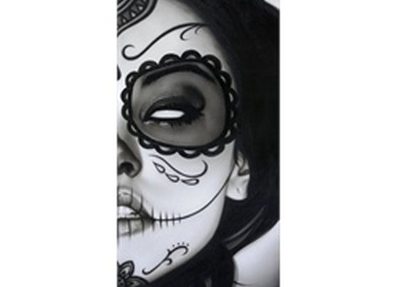 Sophia La Muerta by Daniel Esparza Lowbrow Day of the Dead Canvas Fine Art Print Giclee