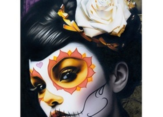 Victoria by Daniel Esparza Sexy Mexican Tattooed Senorita Art Print