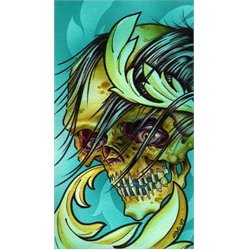 Wicked Skull by Aaron Cox Tattoo Art Canvas Print