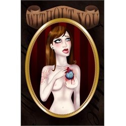 Without You by Andrea Young Macabre Tattoo Artwork Canvas Art Print