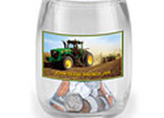 John Deere Glass Savings Jar | Unique Gifts | RetroPlanet.com