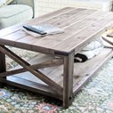 Rustic X Coffee Table