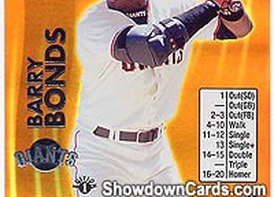 Barry Bonds 2001 MLB Showdown