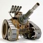 Gnome Be Gones :: Tanks :: One Man Tank With Propane Tank Body - Sugar Post is the home of Fred Conlon's distinctive and engaging metal art