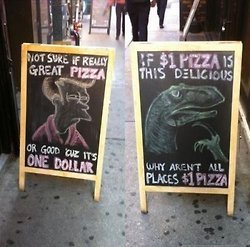 Dollar Pizza Meme Marketing