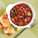 Quinoa and Roasted Pepper Chili Recipe | MyRecipes.com