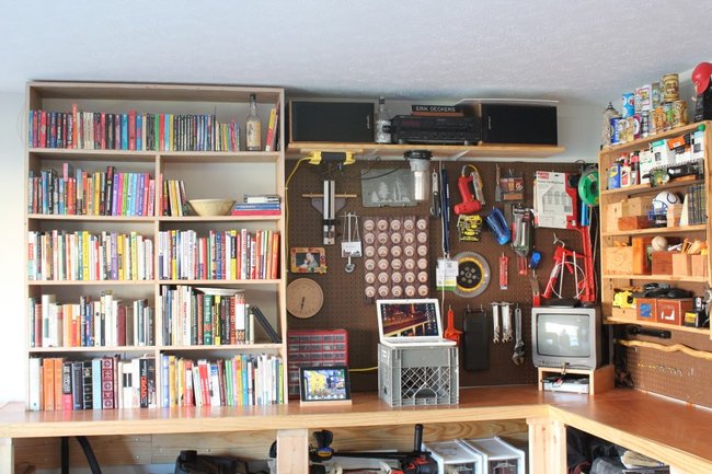 Workbench Library My Garage Workbench/Office/Library | Gentlemint