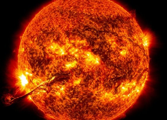 Space / Magnificent solar eruption - August 31 by NASA Goddard Photo