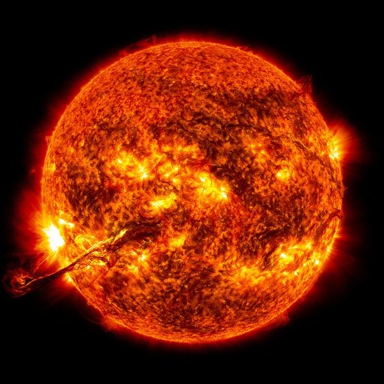 Space / Magnificent solar eruption - August 31 by NASA Goddard Photo