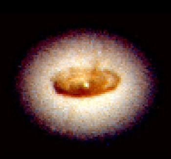 Space / Dust Disk Around a Black Hole in Galaxy NGC 4261