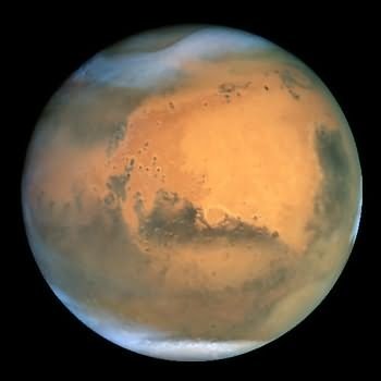 Space / Mars Dust Storm Brews in Hellas Basin and Northern Polar Cap