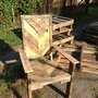 Pallet Wood Chair - www.facebook.com/helprenew