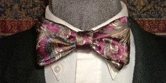 Burgundy Poly Bow Tie