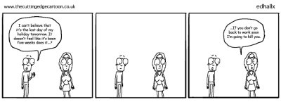 End of a holiday « The Cutting Edge