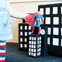 Homemade city playset for action figures