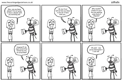 A bee in the bathroom « The Cutting Edge